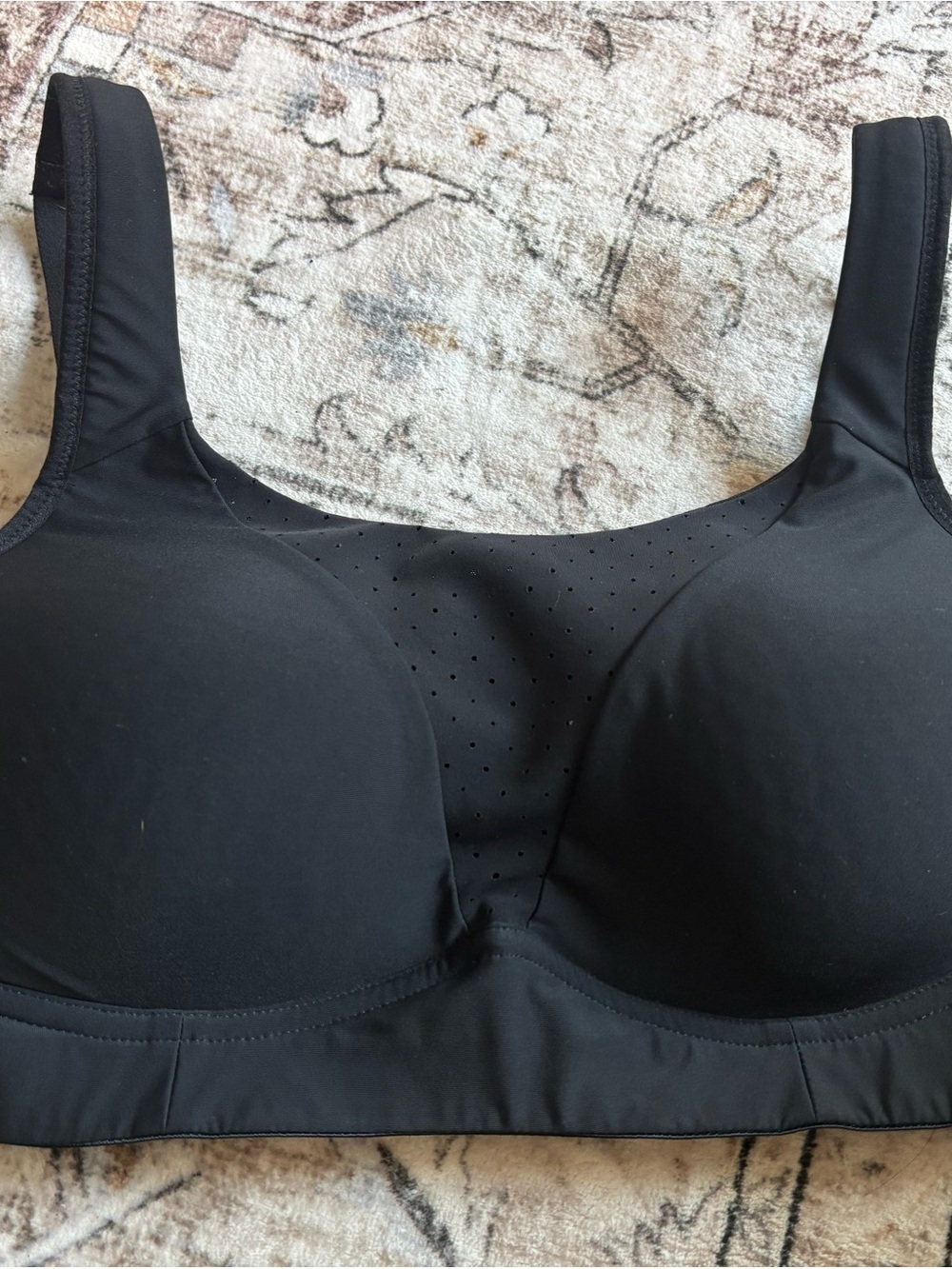 lululemon athletica Black Wireless Perforated Sports Bra